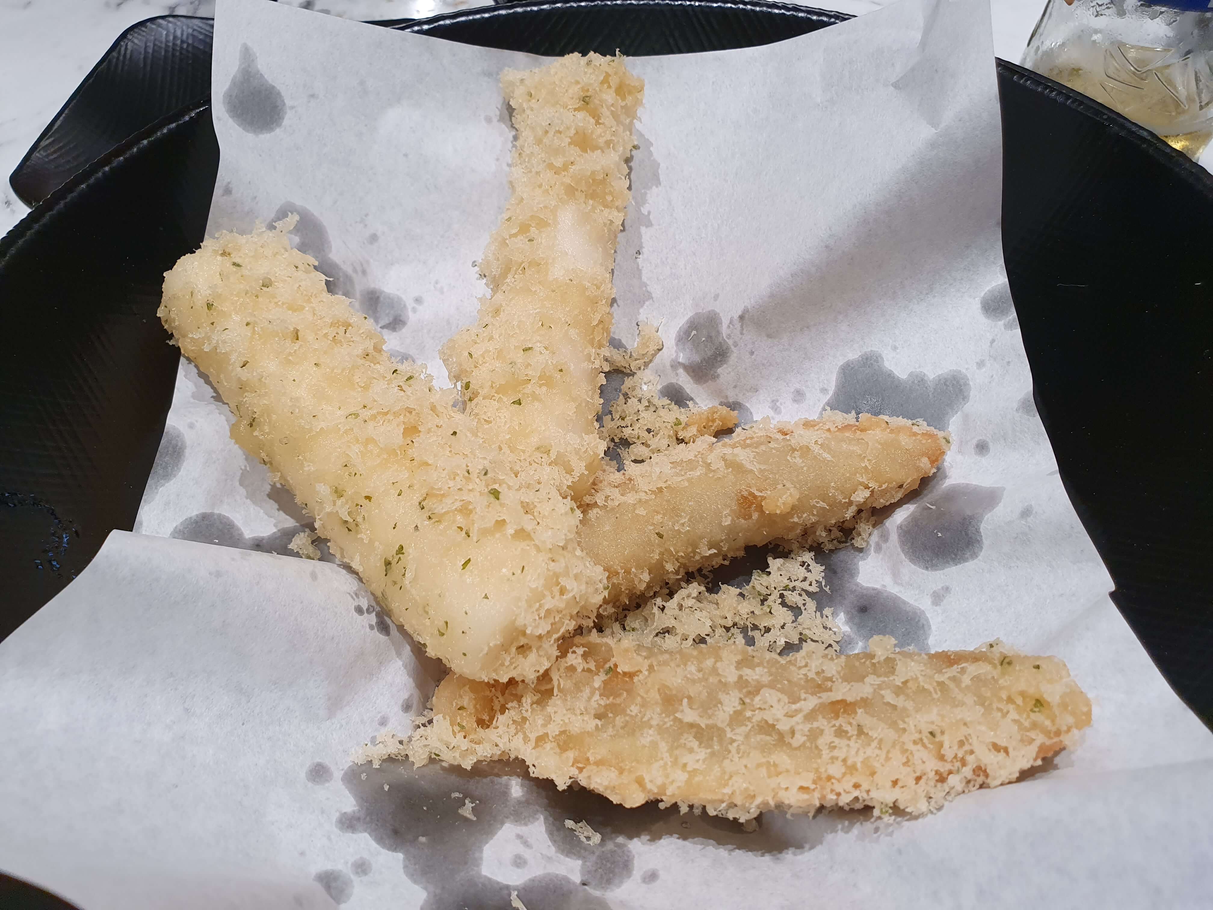 덴푸라마켓 초읍점 주문 메뉴 가격 가래떡튀김 1,000원, 만두튀김 1,000원