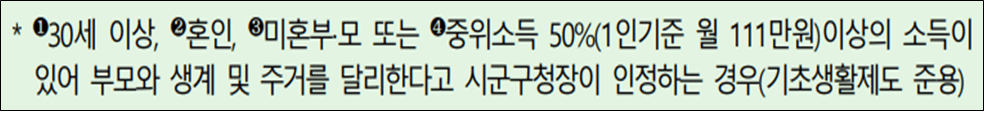 청년가구의 소득 재산만 확인하는 경우