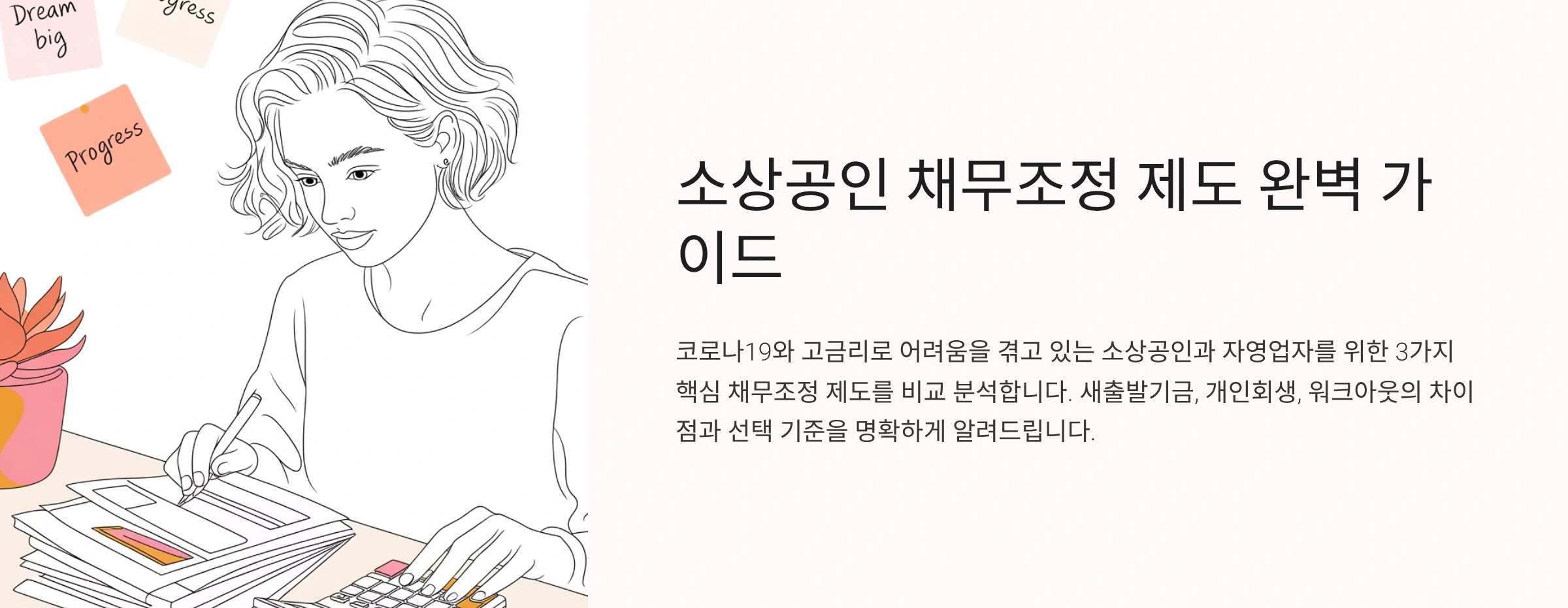 소상공인채무조정 제도 가이드