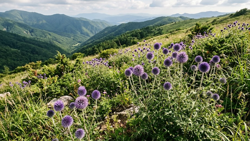 초백작(Echinops latifolius)