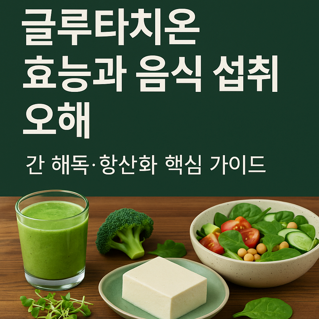 글루타치온 효능과 음식 섭취 오해|간 해독·항산화 핵심 가이드