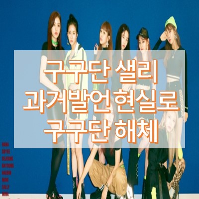 구구단 샐리 과거발언