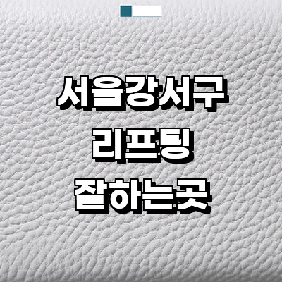 서울 강서구 리프팅 병원