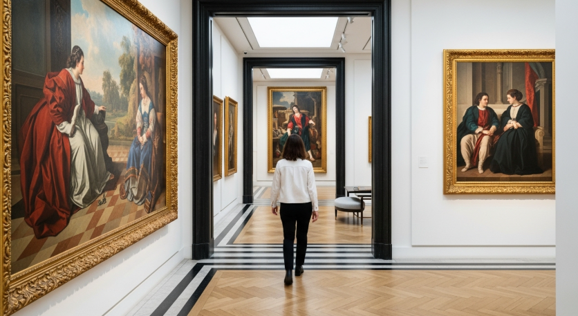 가을 오후의 갤러리