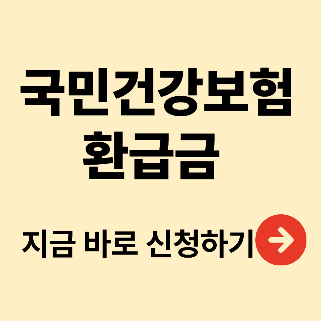 국민건강보험 환급금
