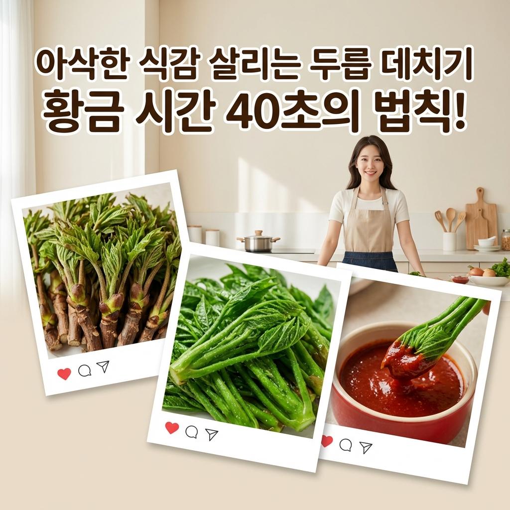 영양소 파괴 없는 두릅 데치기 시간 및 쓴맛 제거 꿀팁 비용 공개 솔직 후기