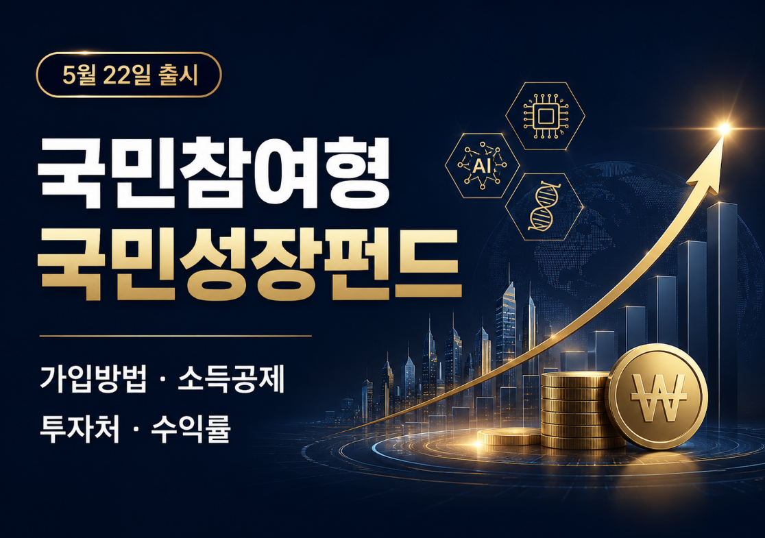 국민참여형 국민성장펀드 가입방법·출시일