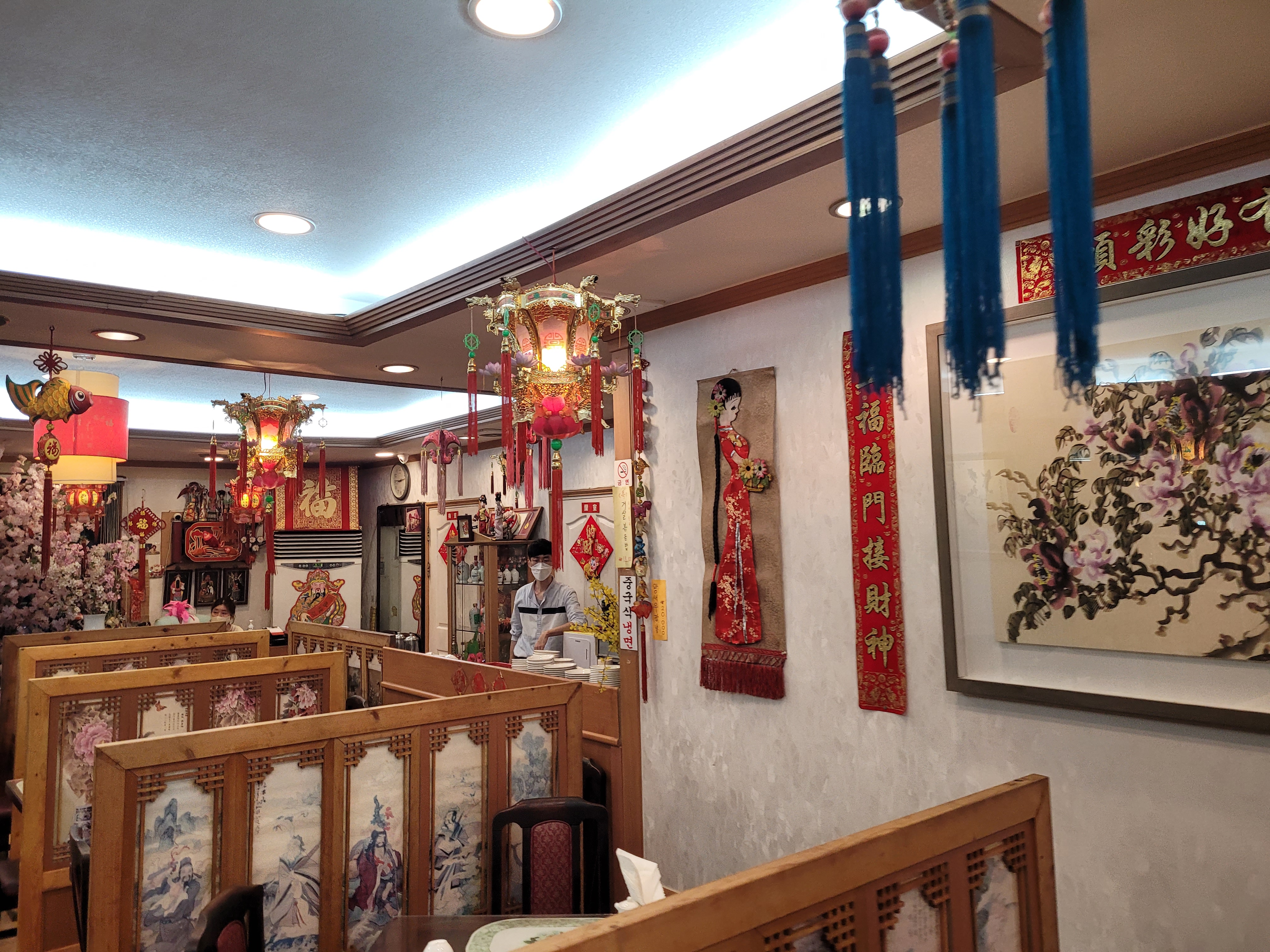 중국풍으로 장식된 내부