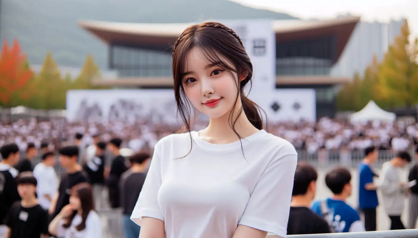 워터밤-시간표를-알아보는-여성의-모습