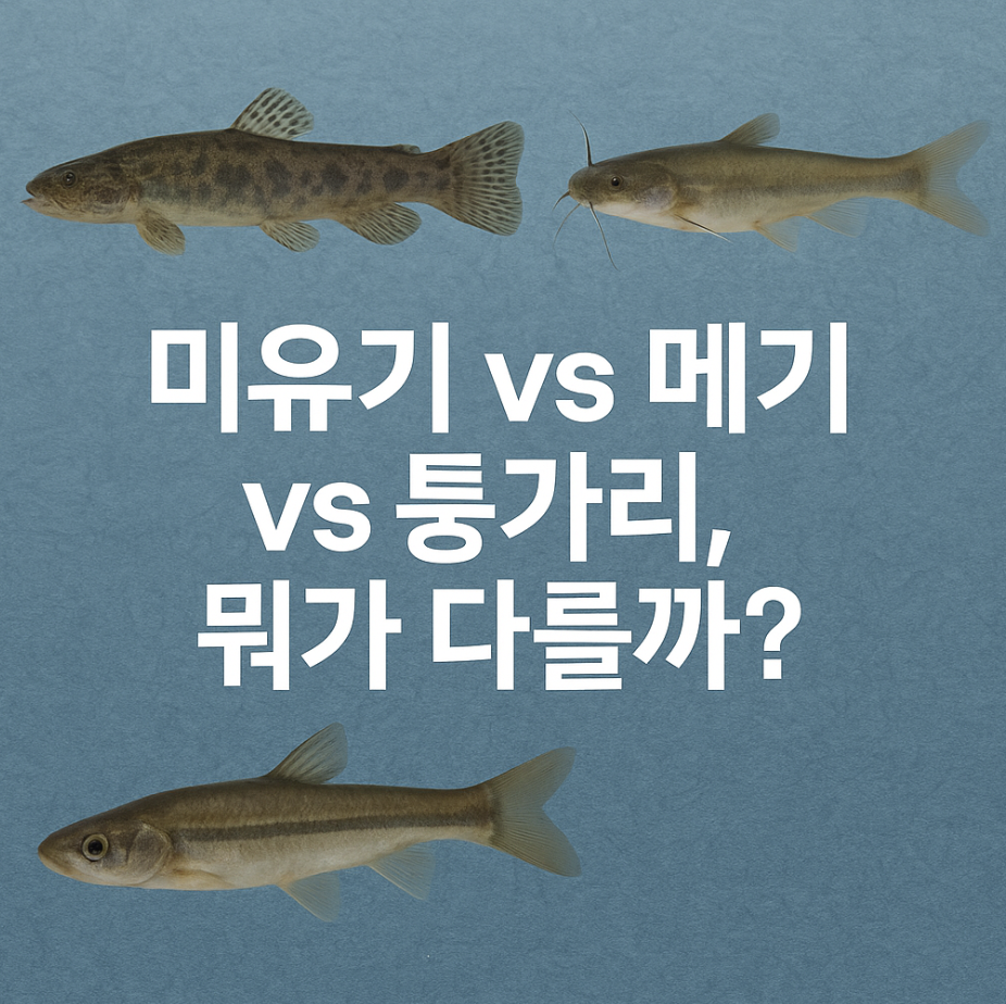 미유기 vs 메기 vs 퉁가리, 뭐가 다를까?