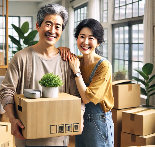 5060무주택자를 위한정책,5060 이사하는 밝은 모습