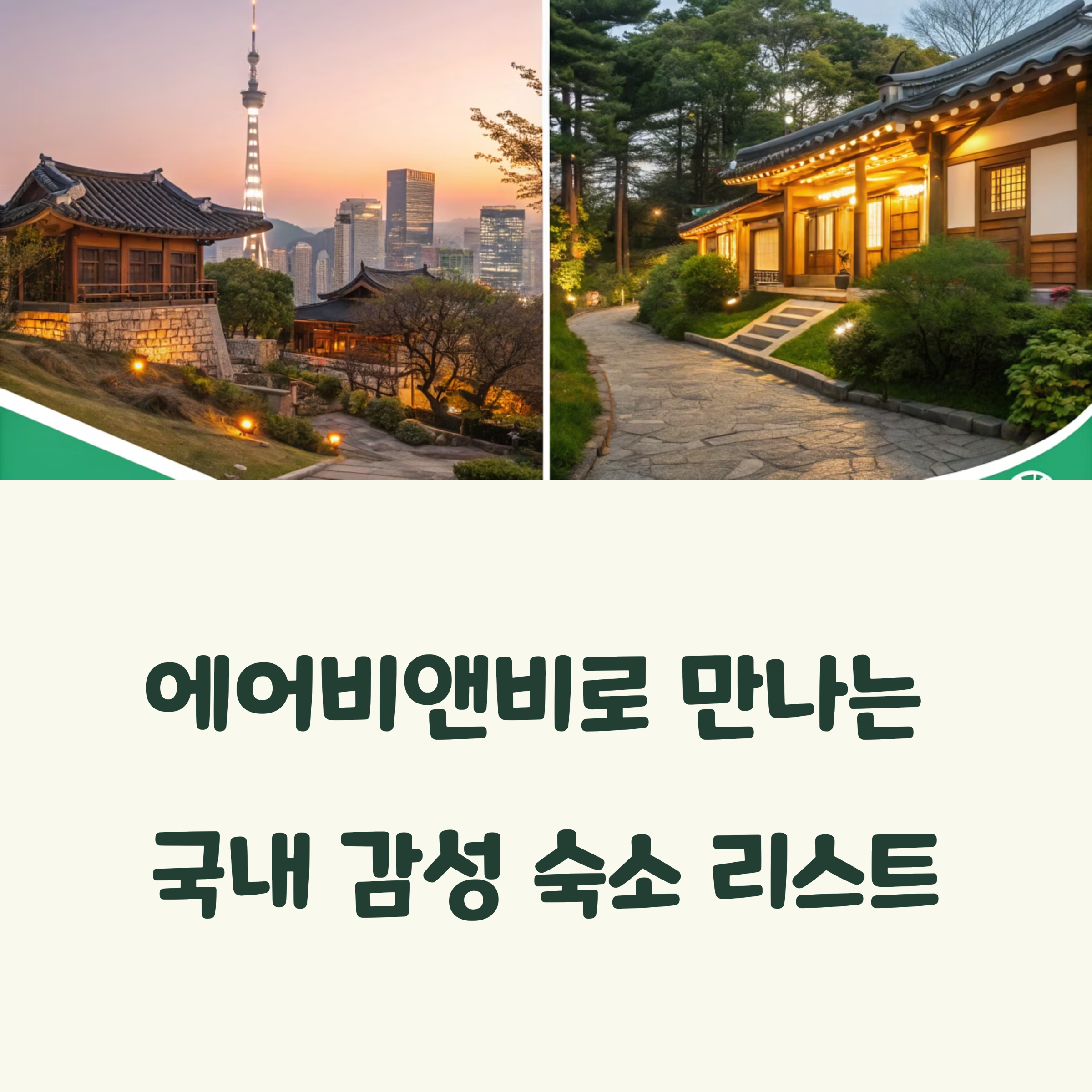 국내 감성 숙소 추천 리스트