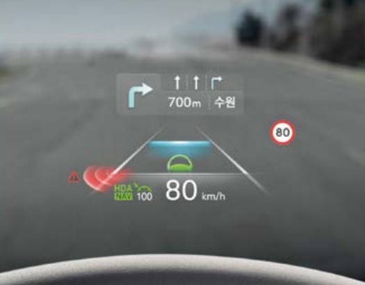 제네시스g80-헤드업디스플레이