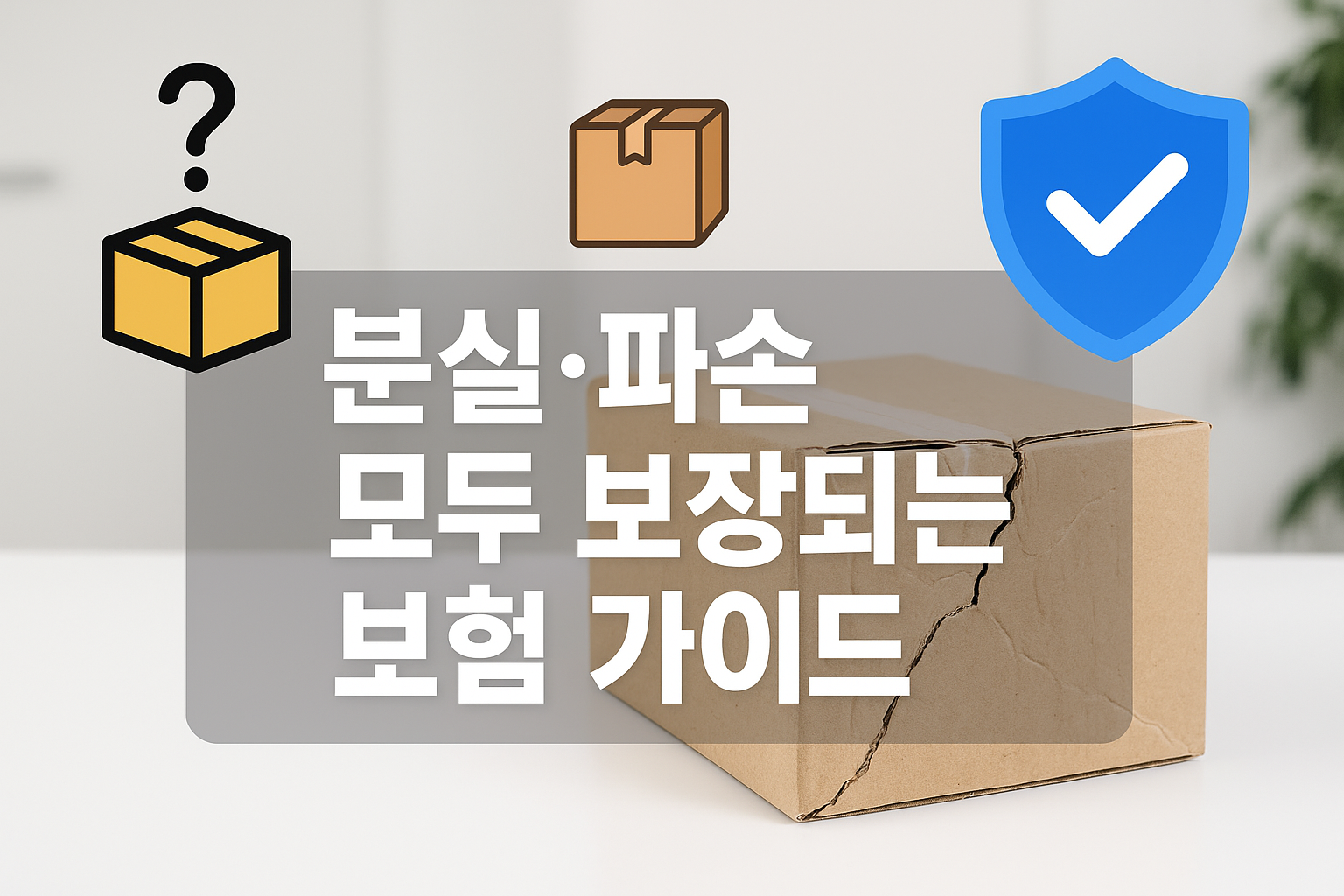 📦 분실·파손 모두 보장되는 보험 가이드
