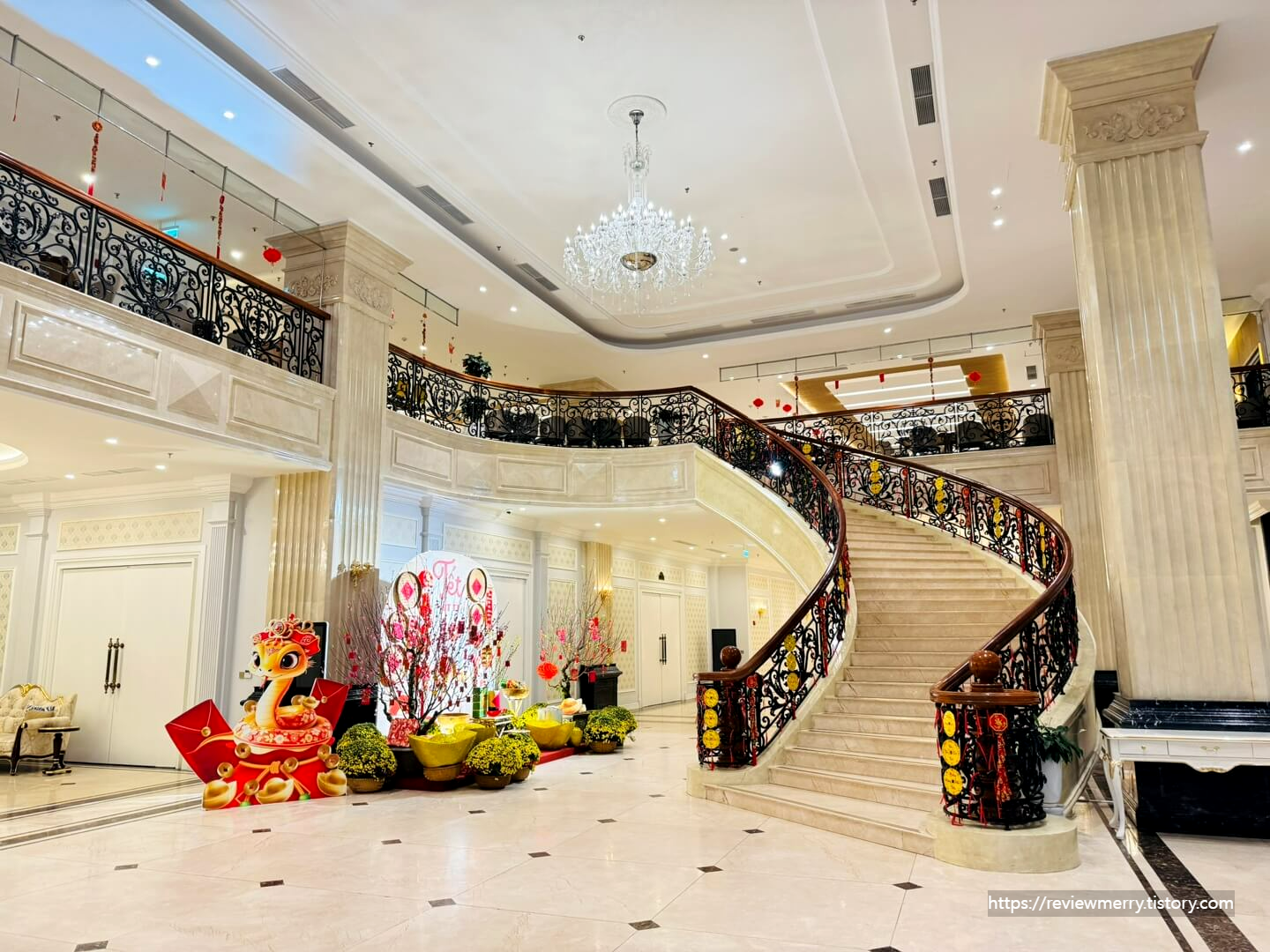 조식 장소가는 계단