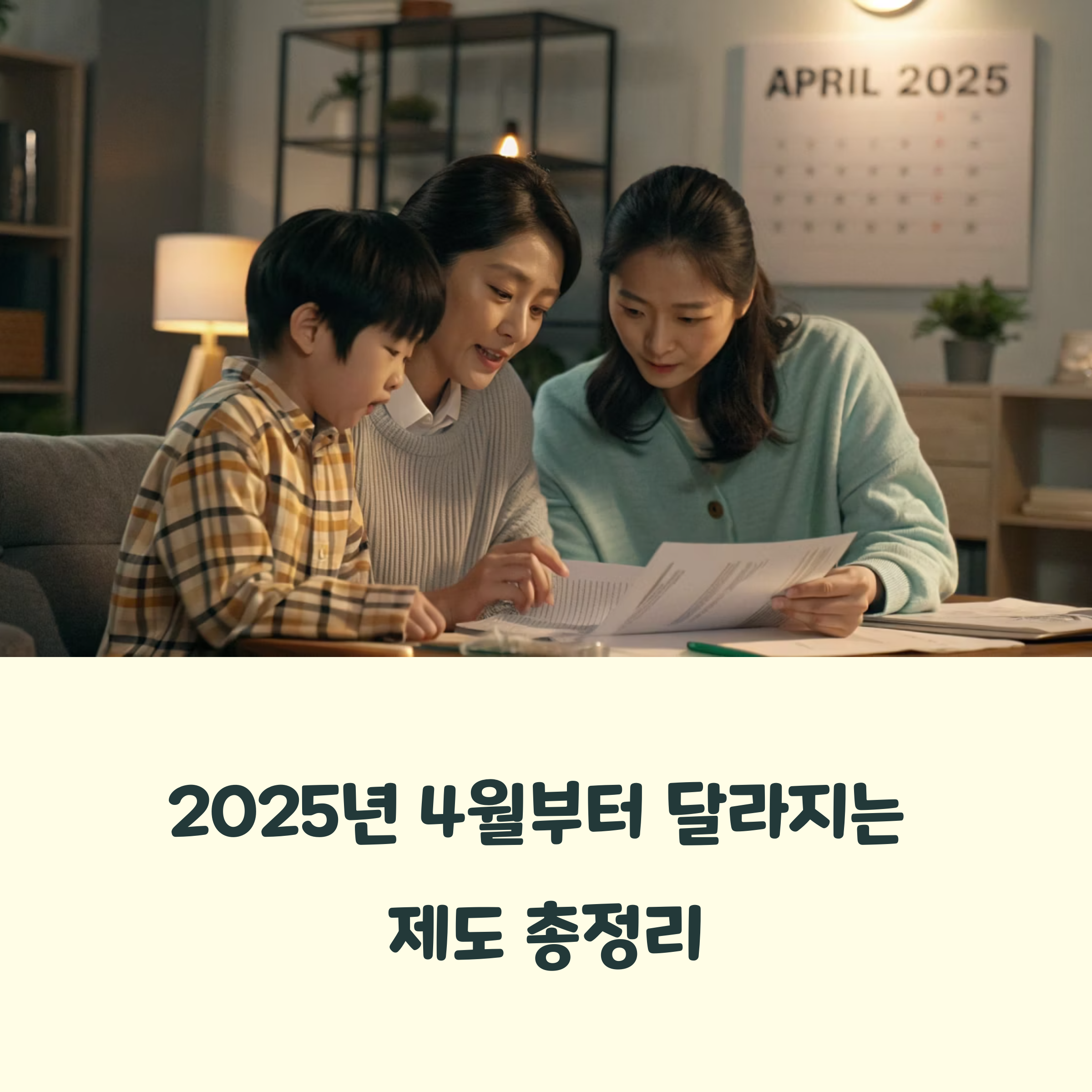 2025년 4월 제도 개편, 내 생활엔 어떤 영향이 있을까?