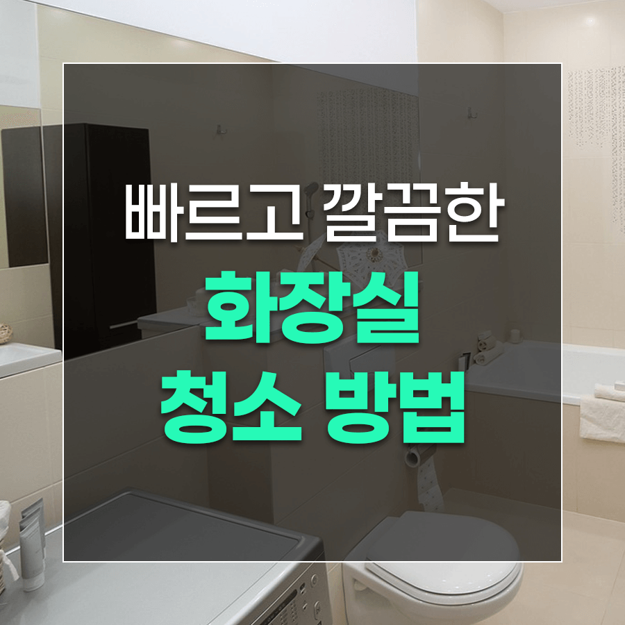 빠르고 깔끔한 화장실 청소 방법