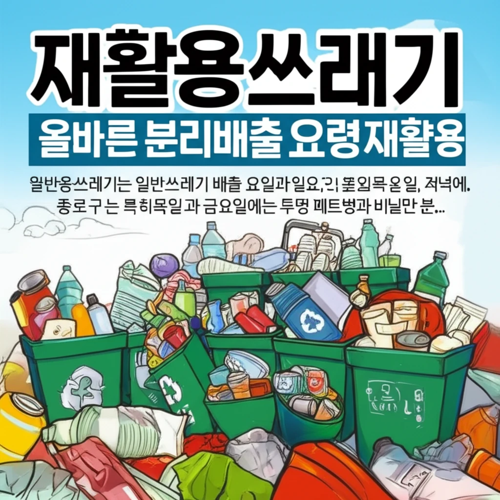 견지동 쓰레기 버리는 법, 재활용 대..