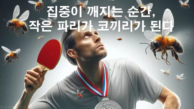 집중이 깨지는 순간, 작은 파리가 코끼리가 된다