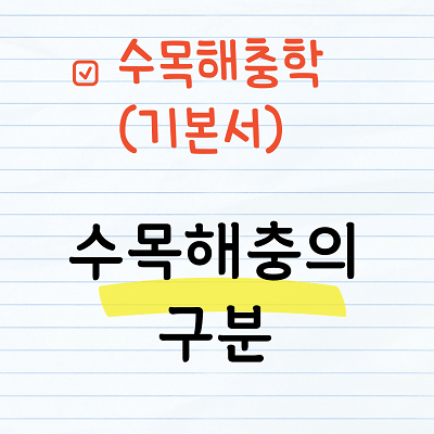 수목해충의 구분