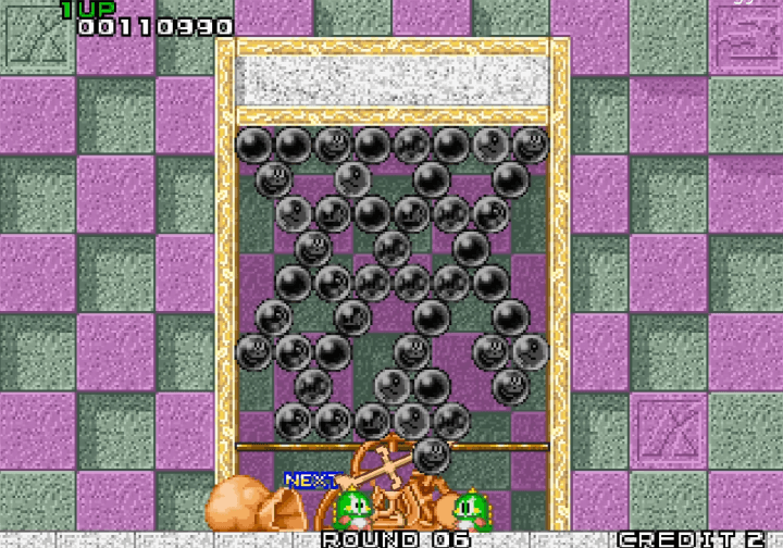 퍼즐버블-게임하기-같은색-공맞추기-게임-종료-화면