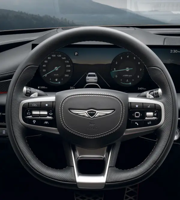 제네시스 g80 실내 모습