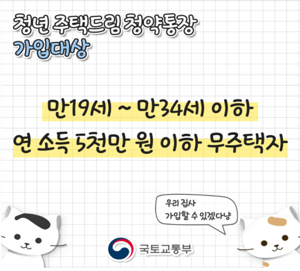 청년주택 드림 청약통장