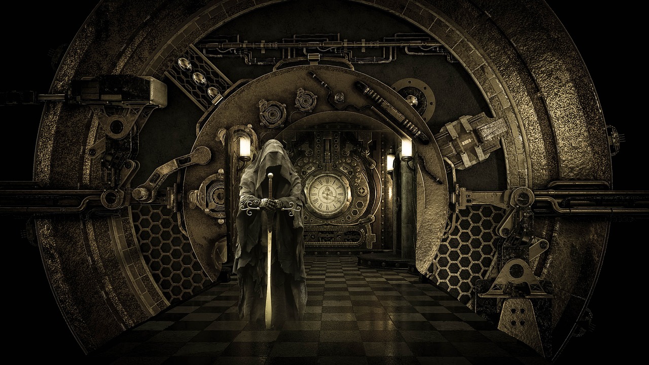 검을 들고 있는 검사