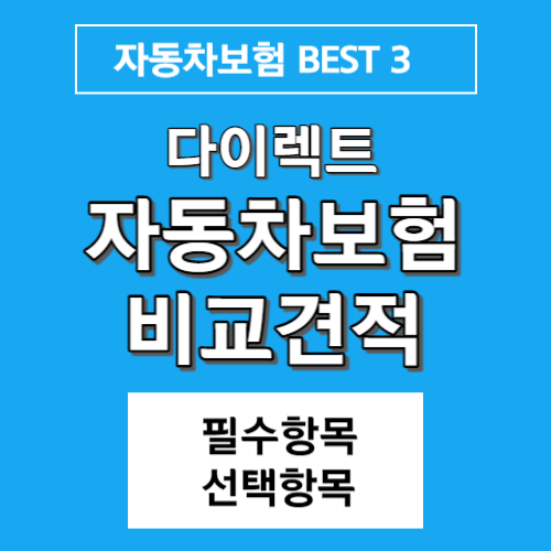 다이렉트 자동차보험 비교견적