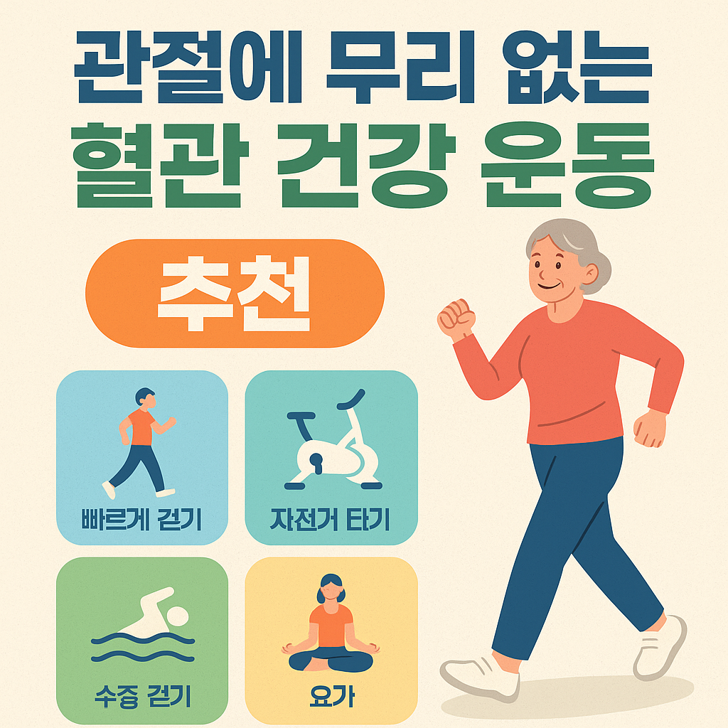 관절에 무리 없는 혈관 건강 운동 추천: 60대를 위한 부드러운 루틴