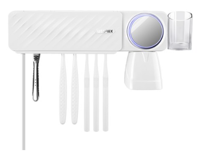 유토렉스 퍼펙트케어 UV 히팅 건조 듀얼 칫솔살균기 화이트