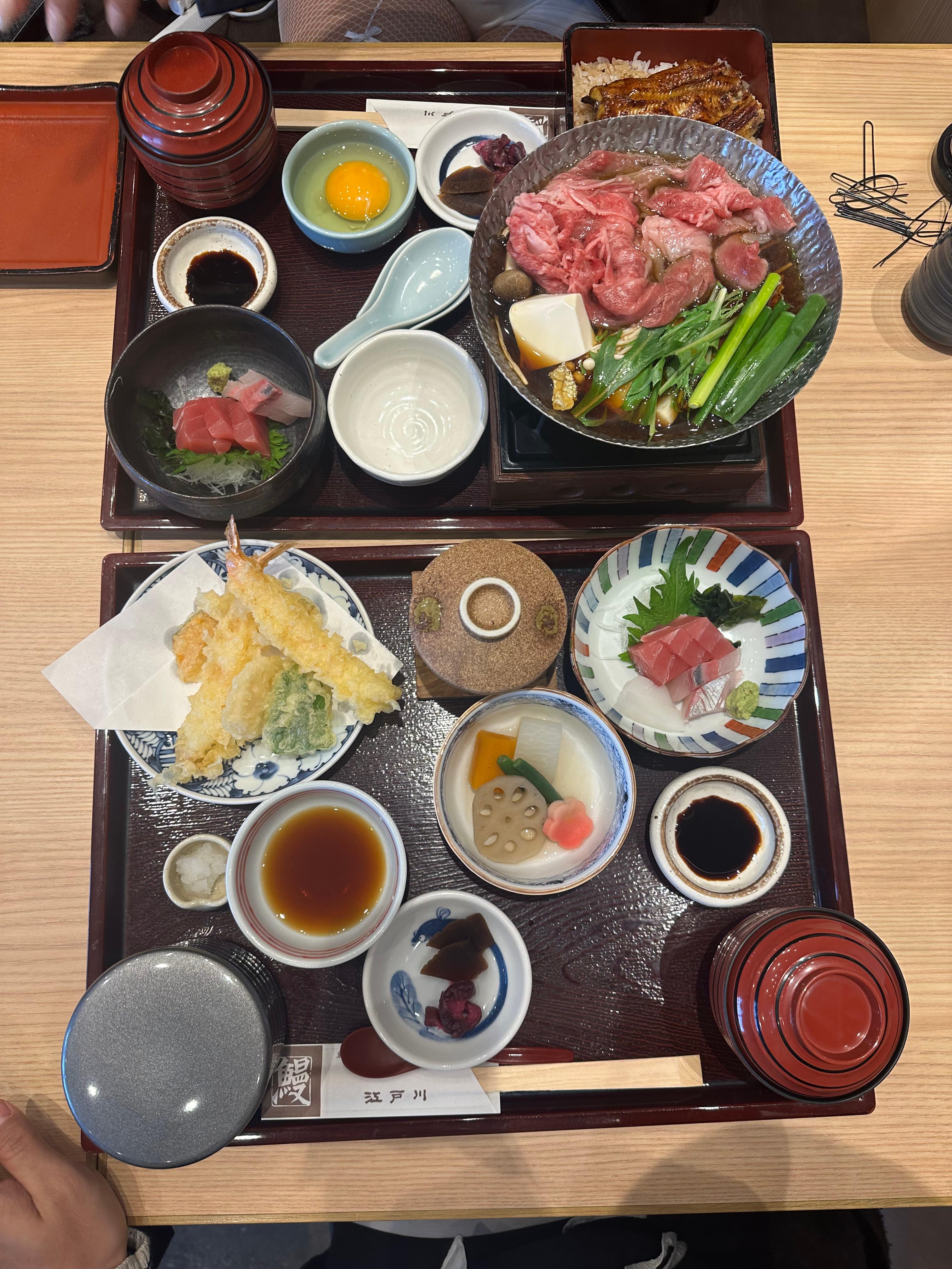 장어덮밥&amp;스키야끼