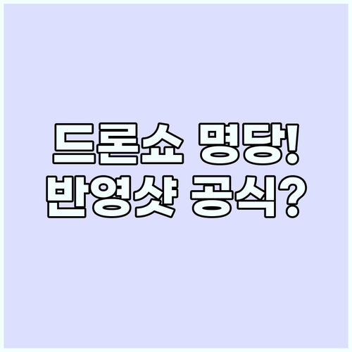 뚝섬 드론 쇼 최고 명당! 청담대교 ..