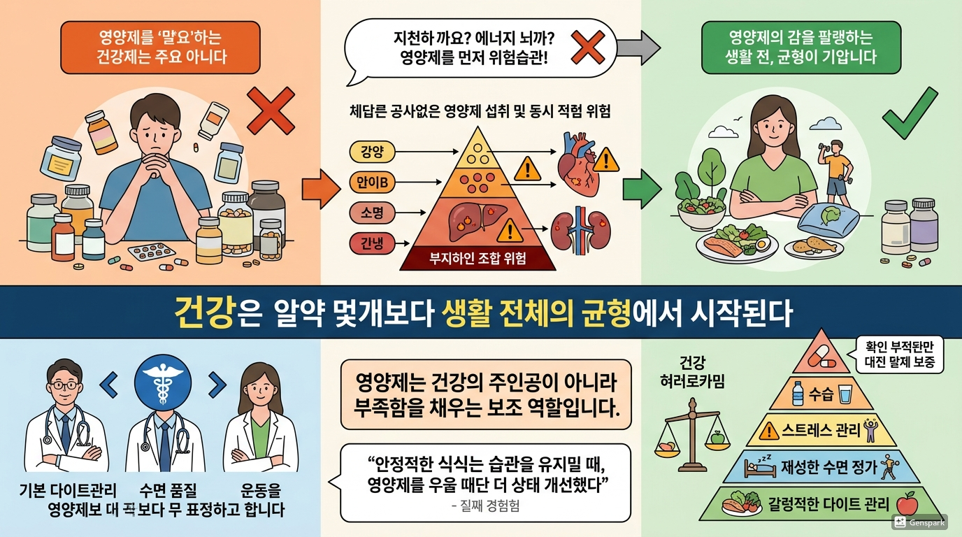 영양제가 건강의 중심이 될 수 없는 이유