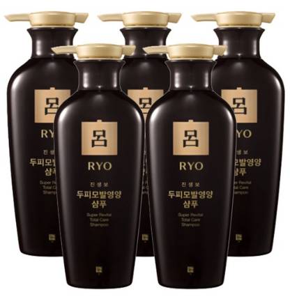 려 진생보 두피모발영양 샴푸 중건성두피용&#44; 5개&#44; 400ml