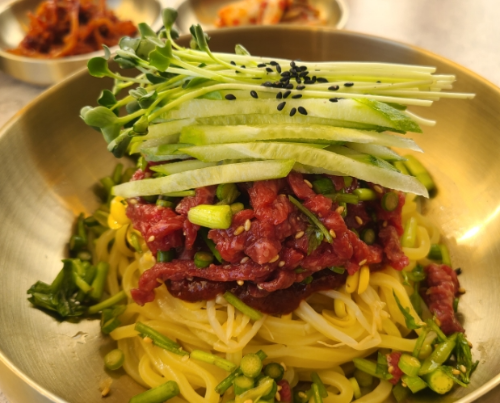 오늘N 한우 육회 비빔국수 끼니가