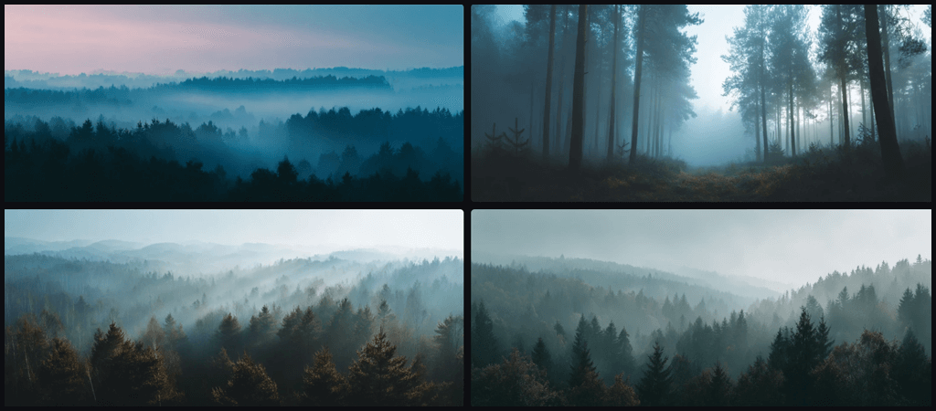 wide-angle, 풍경 배경 Midjourney