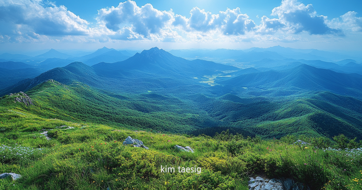 덕숭산의 사계절