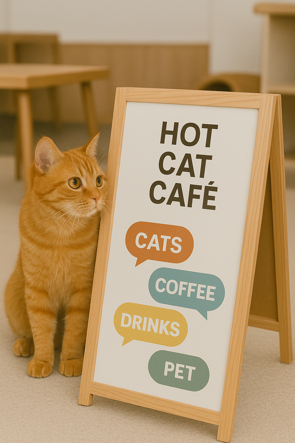 고양이 체험 카페 이미지