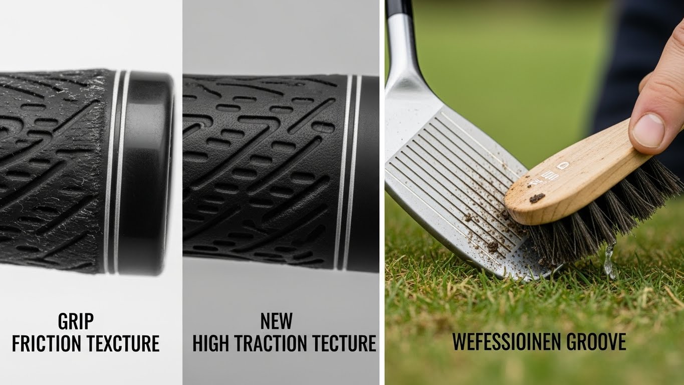 골프 그립 교체 시기 확인법과 웨지 그루브 청소를 통한 백스핀 유지 관리