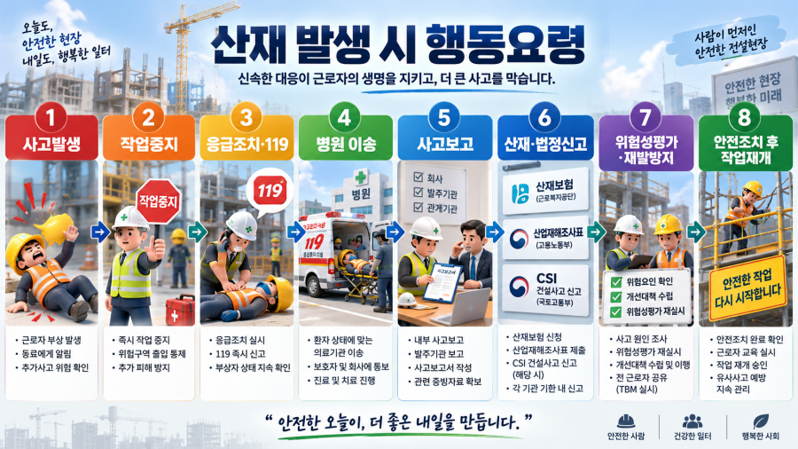 산재 발생 시 행동요령