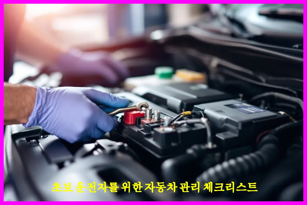 초보 운전자를 위한 자동차 관리 체크리스트