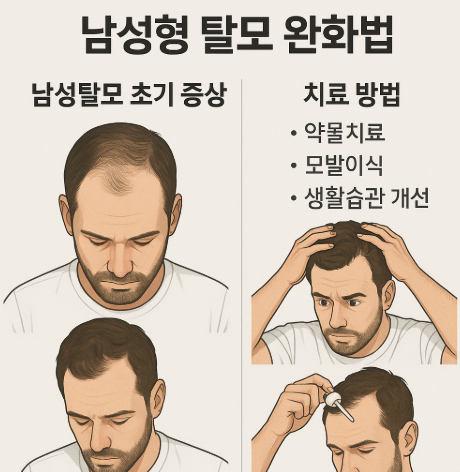남성형 탈모 완화법