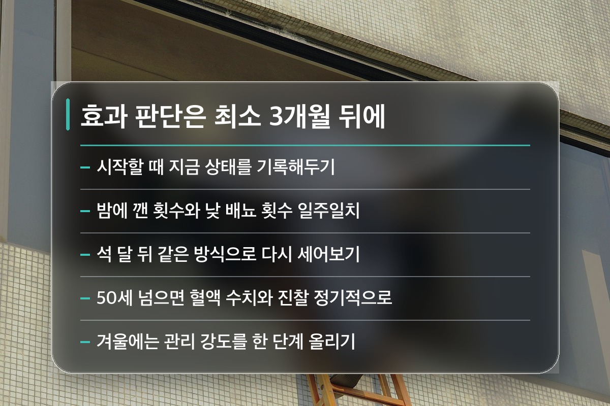 쏘팔메토 효능 몇 달 뒤에 다시 점검해야 하는 이유