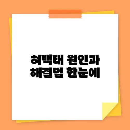 혀백태 원인과 해결법 한눈에