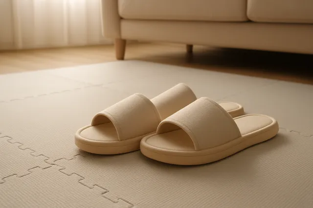 층간소음 매트와 층간소음 슬리퍼