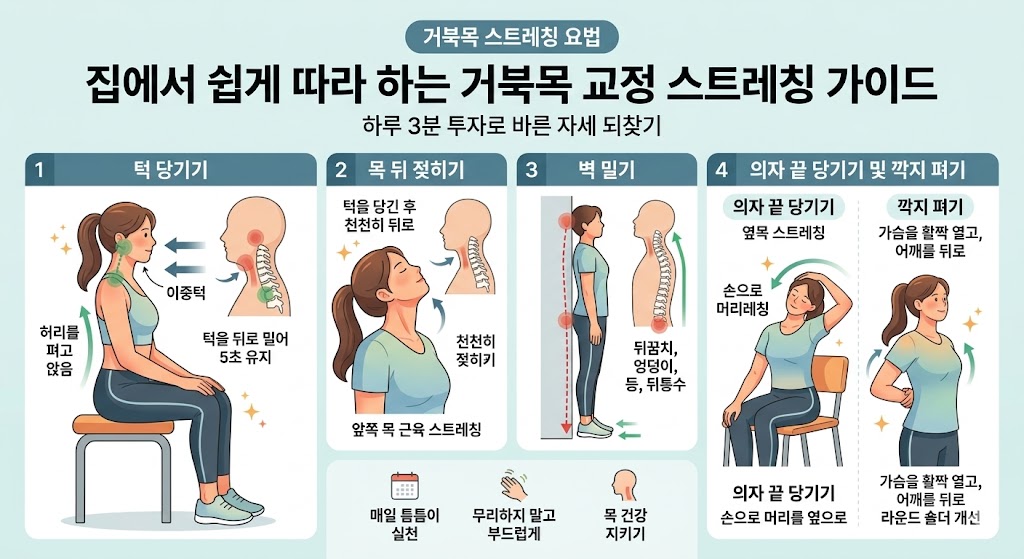 거북목 스트레칭요법