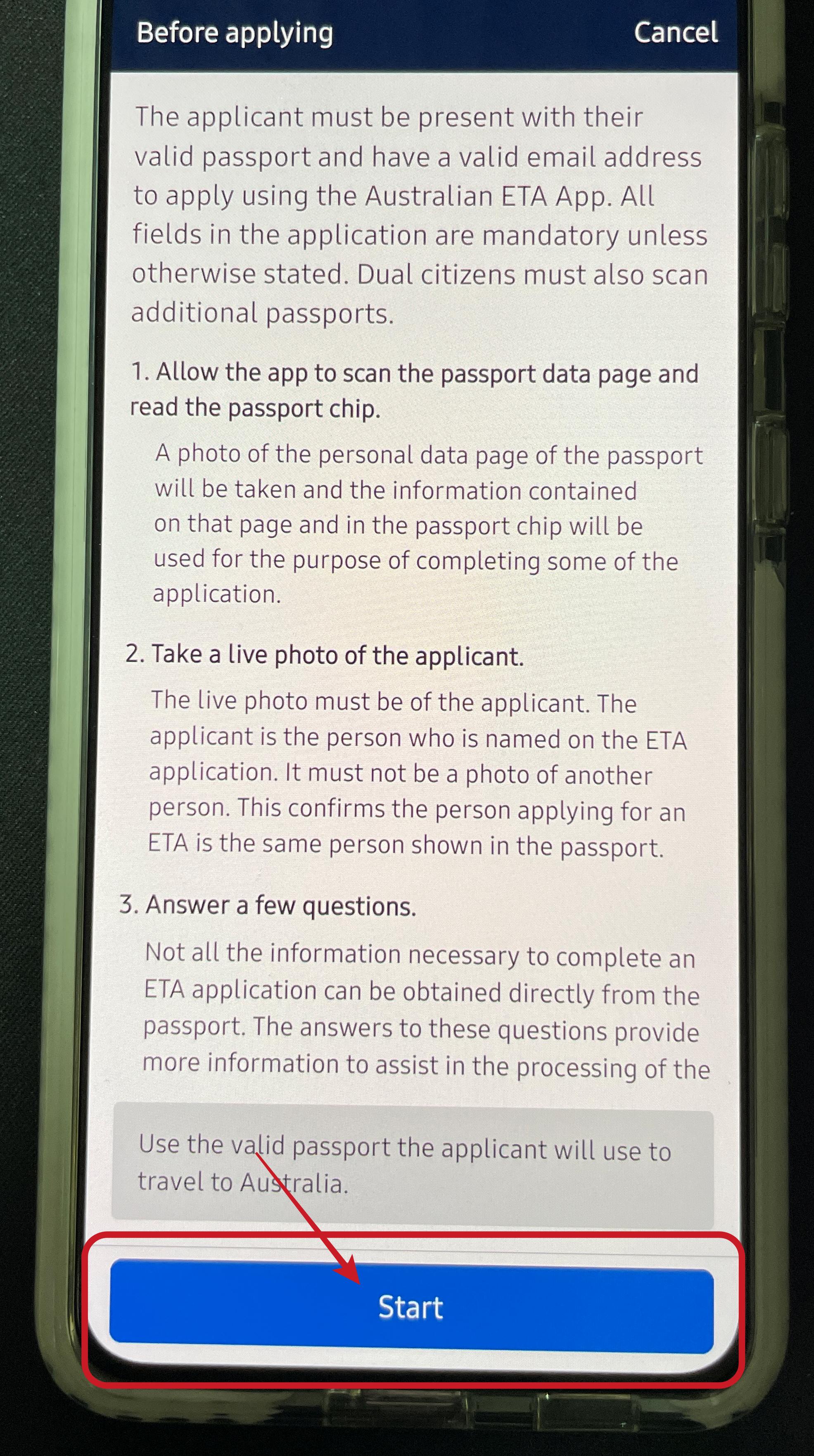 호주 여행 비자 ETA