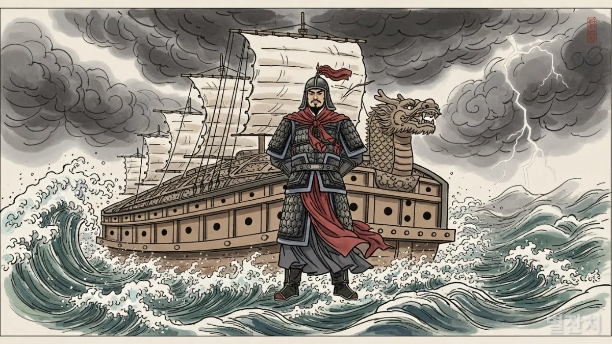 불굴의 의지를 보여주는 이순신 장군