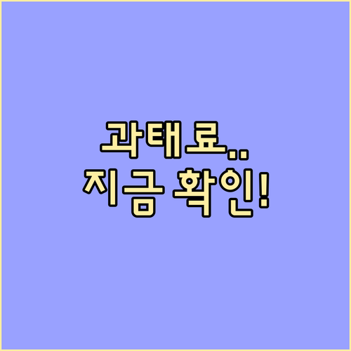 무인단속 과태료 실시간 확인 및 인터..